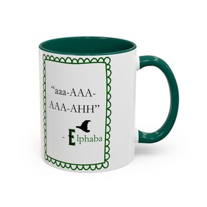 Wicked Inspired Mug Funny Elphaba Gift Humor cup Broadway Musical Two Tone Wicked Witch image 10