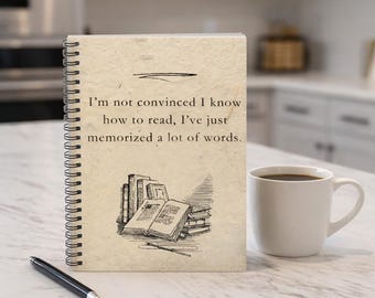 Nick Miller Quote Notebook New Girl Gift Funny Reader Humor Spiral Journal Coffee Lover Kitchen Decor Bookish