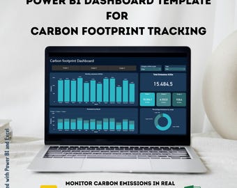 Carbon Footprint Tracker  Dashboard  Scope 1, 2 and 3  Excel + Power BI For Small & Medium Businesses - English version