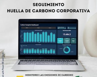 Panel Huella de Carbono Alcance 1, 2 y 3  Ideal para PYMEs  Excel + Power BI - Versión Español