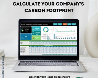 Carbon Footprint Calculator Excel Template | GHG Protocol Scope 1, 2 & 3 | ESG Reporting Dashboard for SMEs | English version
