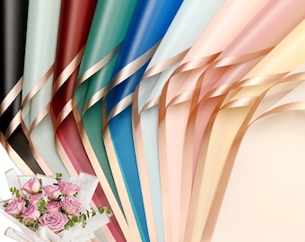 30 Sheets 10colors Flower Bouquet Wrapping Paper，Florist Supplies Waterproof Floral Bouquet Wrapping Paper Bouquet Accessorie