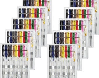 10 Boxes Quick Fix Sewing Kit, Easy Pre Threaded Needle Kit, Prethreaded Sewing Kits, Pre Threaded Needles, Pre-Threaded Needles, Needles