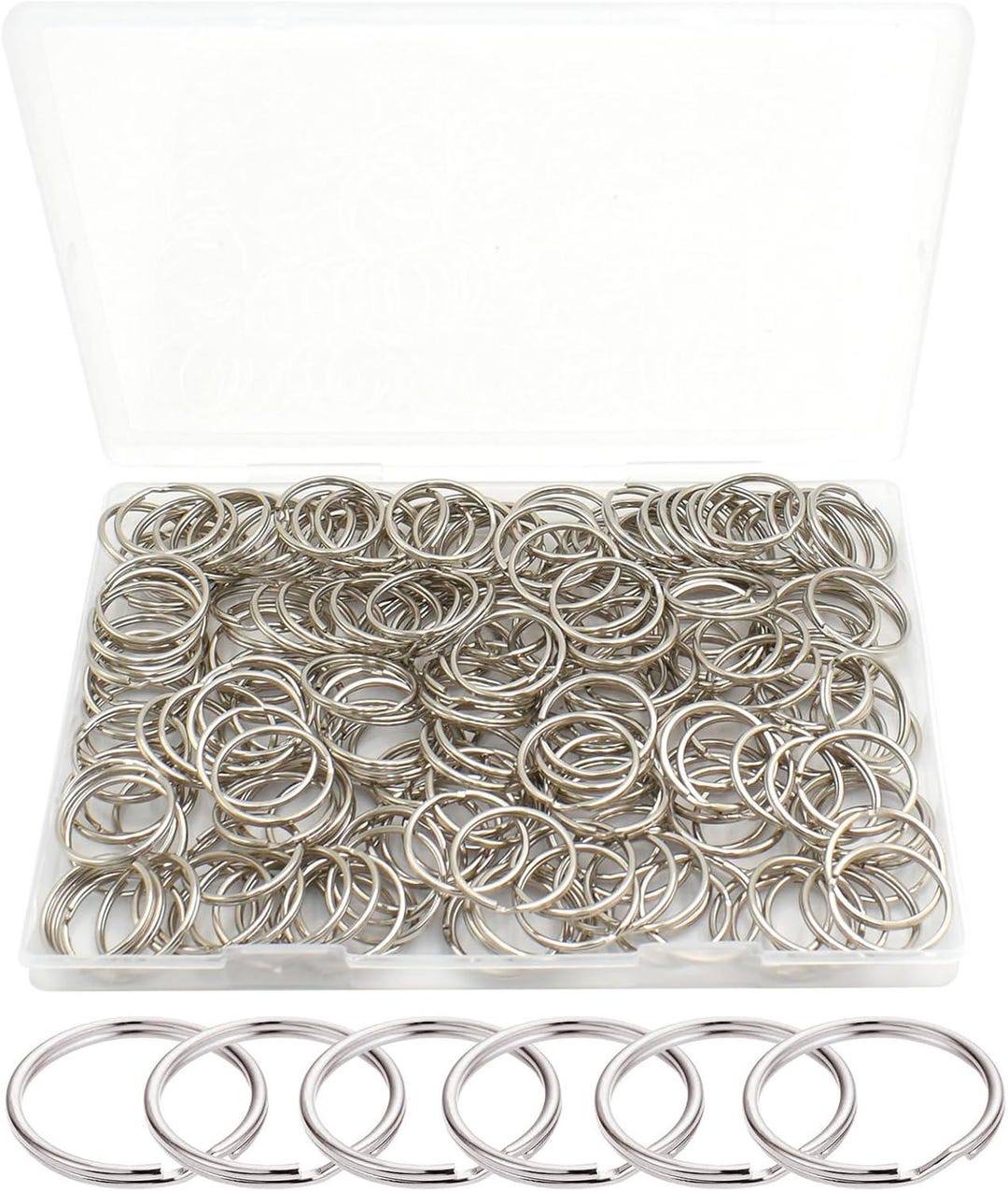 Simple Silver Key Rings 220 PCS Key Rings, Bulk Keyrings for Keychain, Key, Jewelry Making, Art ...