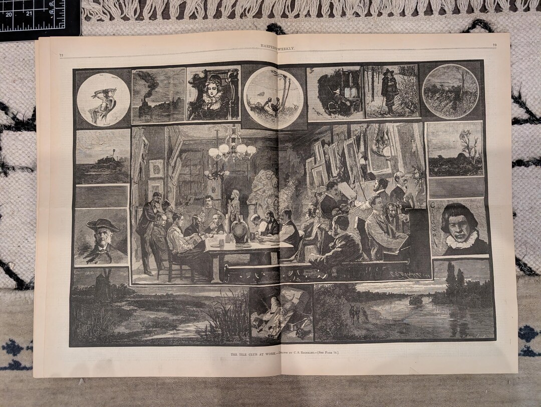 1880 Harper's Weekly — Nast Exodusters, Whale in Charleston Harbor ...