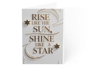 Religious Greeting Card — Rise Like the Sun (Pack of 1, 10, 30, 50)
