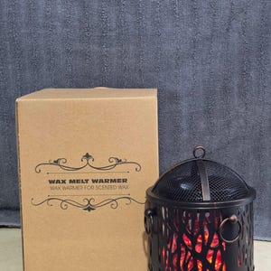 Bronze Black Fireplace Wax Warmer