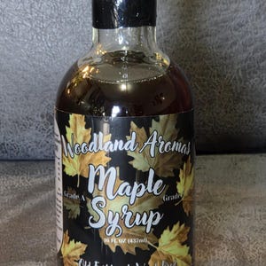 Wood-Fired Pure Iowa Maple Syrup - 16 oz | Small Batch, Old Fashioned Woodland Aromas Syrup | Hand-Tapped in Iowa