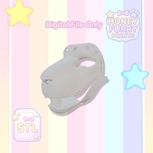 Kemono Fursuit Head Base STL Datei: 3D Print Cosplay Maskenvorlage (Digital Download)