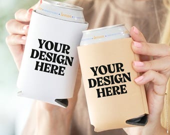 Regular Can Cooler Mockup, Can Cooler Set, Blank Can Cooler, Drink Cooler Mockup, Drink Sleeve Mockup, Real Product Mockup