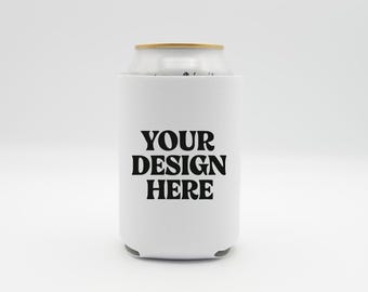 White Can Cooler Mockup, Drink Holder Mockup, Can Sleeve Mockup, Blank Can Mockup, Drink Sleeve Mockup, Real Product Mockup