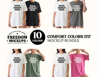 1717 Mockup Bundle, Comfort Colors Shirt Mockup Bundle, Comfort Colors Mock Up 1717 Lifetime Access Bundle, Tshirt Mockup, Shirt Mockup