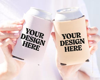Can Cooler Mockup, Regular Can Holder Template, Editable Drink Sleeve Mockup, Bachelorette Party Favor, Can Cover Mockup, Beverage Sleeve