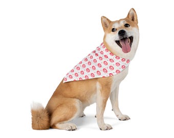 Red Lips Dog Bandana | Pet Bandana