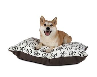 Black Pentagram Pattern Pet Bed |  Print Dog Cat Bed