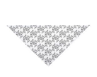 Rock Horns Pattern Pet Bandana | Desert Succulent Print