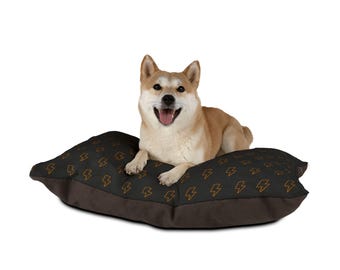 Neon Lightning Bolt Pet Bed | Rock Punk Metal