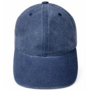 Puede incluir: Una gorra de b&eacute;isbol azul marino s&oacute;lida con una construcci&oacute;n de seis paneles, una visera curva y un bot&oacute;n de tela a juego en la parte superior central. La gorra presenta una textura lavada y ligeramente desgastada en toda la tela y ojales.
