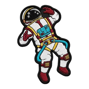 Lost Spaceman Patch Embroidered Astronaut, Space Man Iron On Sew On Applique Badge, Sci Fi Galaxy Explorer Emblem