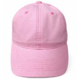Puede incluir: Una gorra de b&eacute;isbol de color rosa claro liso con una construcci&oacute;n de seis paneles, visera curva, un bot&oacute;n en la parte superior central y ojales cosidos en cada panel. La gorra cuenta con una corona frontal estructurada y una tira.