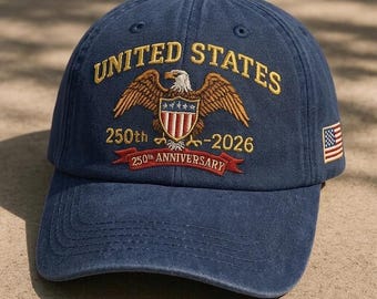 Custom Patriotic Eagle Embroidered Hat American Heritage Celebration Cap Freedom Anniversary Gift Historical Commemorative Hat