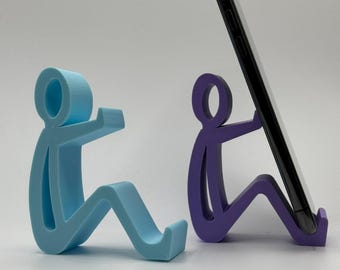 3D Printed Stickman Phone Stand | Playful Desk Accessory