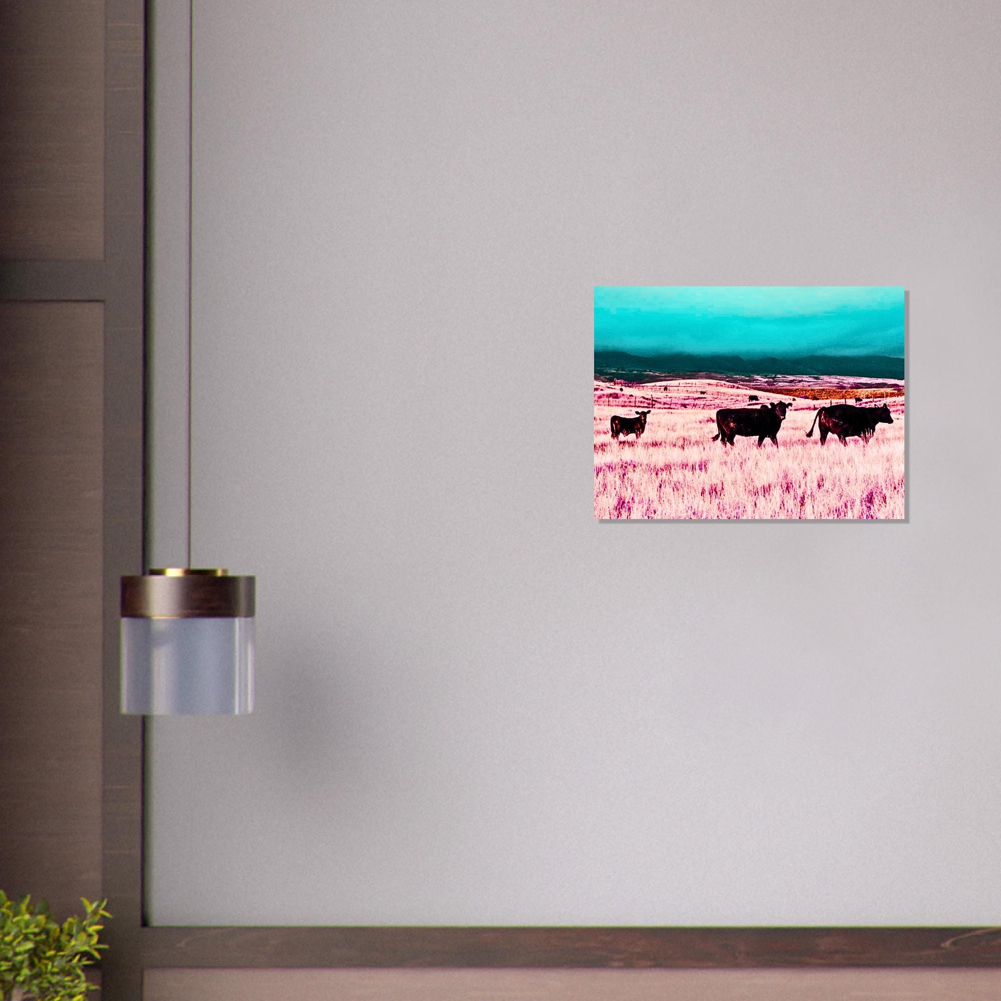 Abstract Cattle Photography Poster | Vibrant Wall Art | Premium Semi ...
