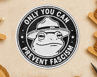 Only You Can Prevent Fascism Patch, Freedom Portland Frog Protest Political Activism Patches for Jacket Backpack Jean Hat Him Her