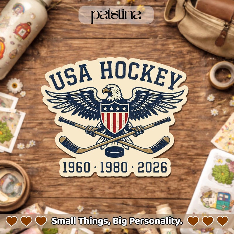2026 Usa Hockey Sticker - Etsy
