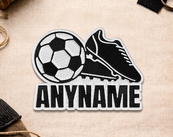 Custom Soccer Patch, Personalized Soccer Sports Player Name Patch Badge for Jacket Backpack Hat Jean