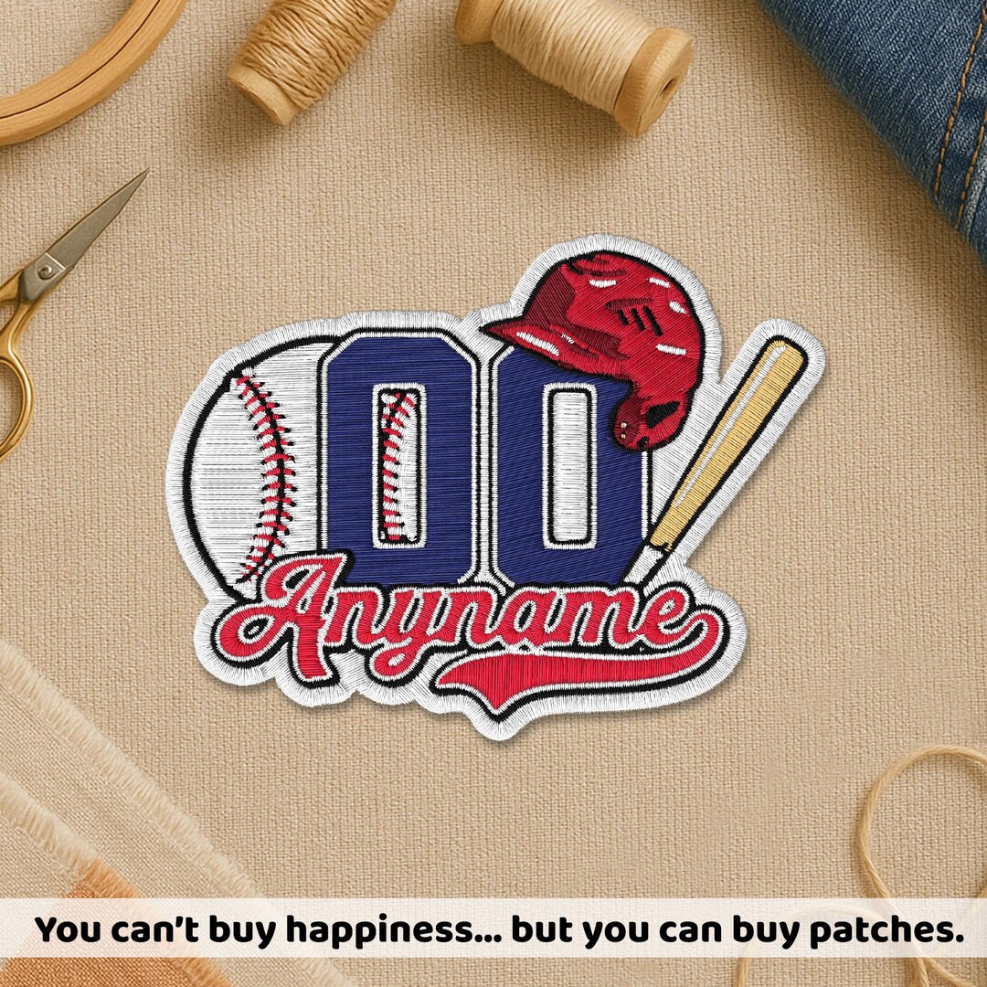 Custom Baseball Patch, Personalized Baseball Team Player Sports Name ...