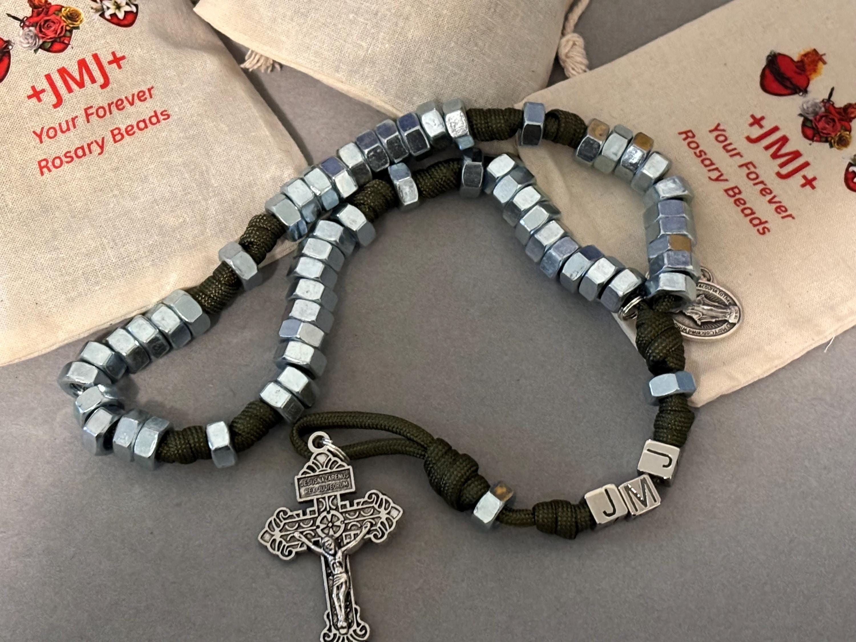 Handcrafted Hex Nut Rosary: St. Joseph the Worker, Paracord - Etsy