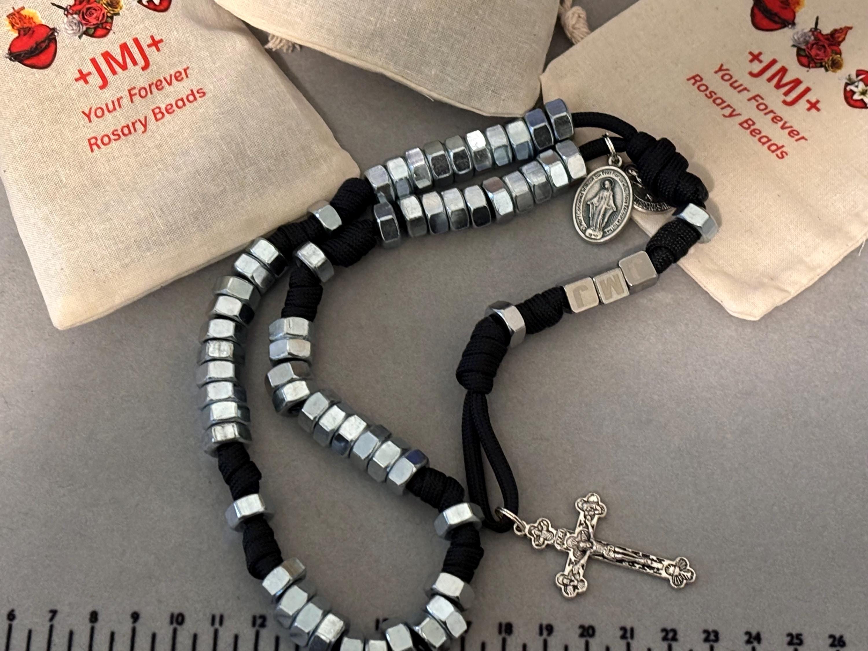 Handcrafted Hex Nut Rosary: St. Joseph the Worker, Paracord - Etsy