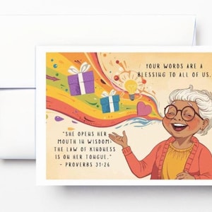 JW Dear Older Ones - A Blessing to the Congregation - Encouraging Greeting Card