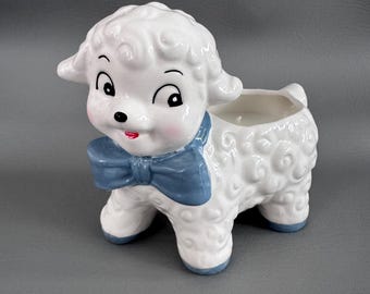 Vintage Ceramic Lamb Scented Candle