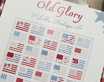 Old Glory Moda Box Kit by Lella Boutique for Moda Fabrics...patriotic, Americana