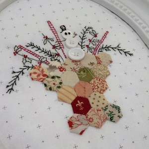 A Winter's Stitch embroidery kit...designed by Tracy Souza of Plumcute Designs, DIY Christmas, Christmas project