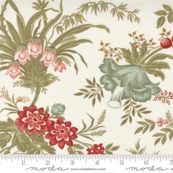 Rendezvous Porcelain 44300 11 by 3 Sisters for Moda Fabrics