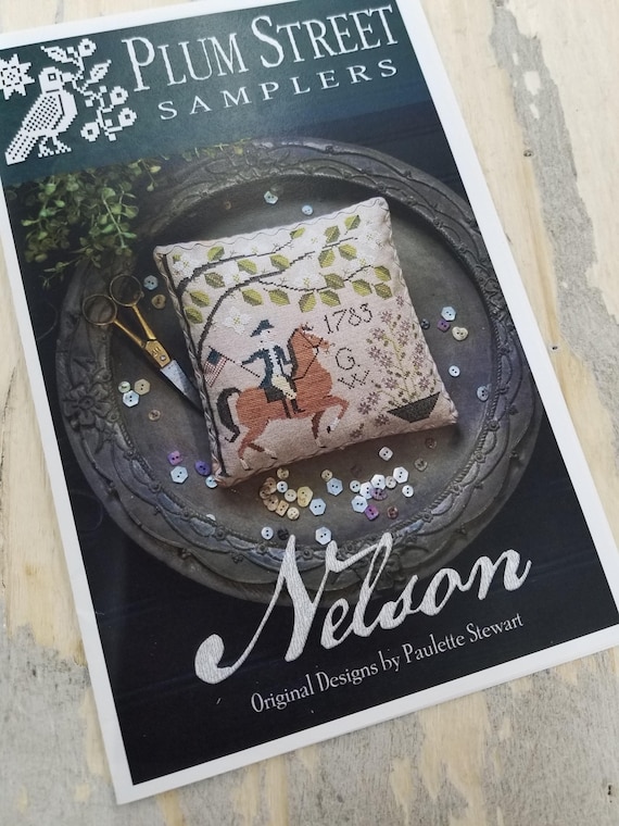 Nelson by Plum Street Samplers...cross stitch pattern, 4th of July cross stitch, Americana cross stitch
