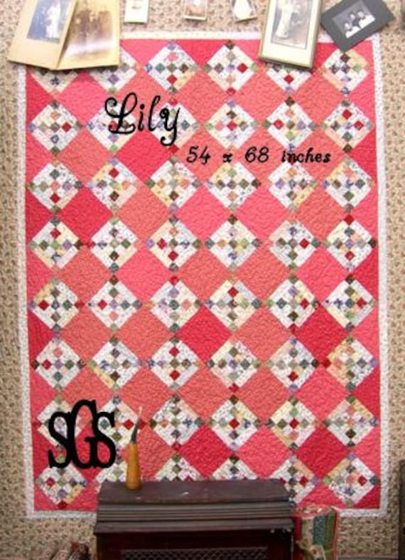 PDF Lily pattern by Mickey Zimmer for Sweetwater Cotton Shoppe