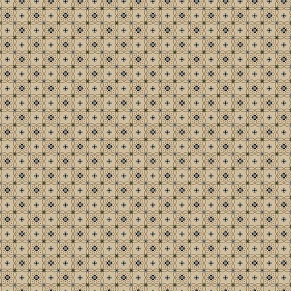 Bluebird Manor...Daisy Check R221048D  TAN...Paula Barnes...Marcus Fabrics