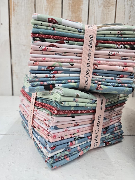 Frost and Flurry...FQ Bundle...Sheri McCulley...Poppie Cotton...18 prints