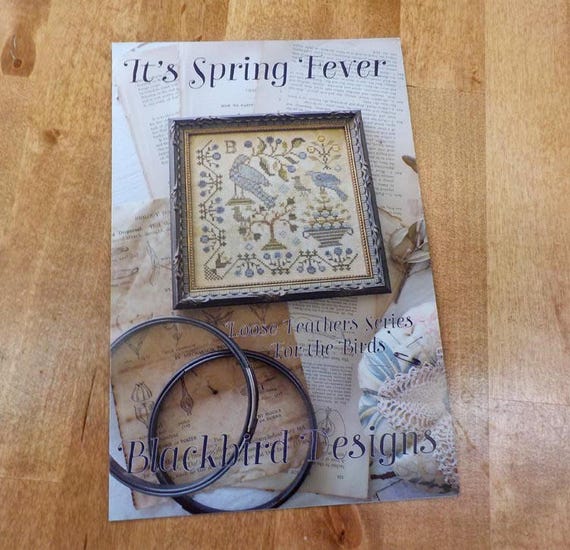 It's Spring Fever, Loose Feathers Series For the Birds #1, by Blackbird Designs...cross-stitch design