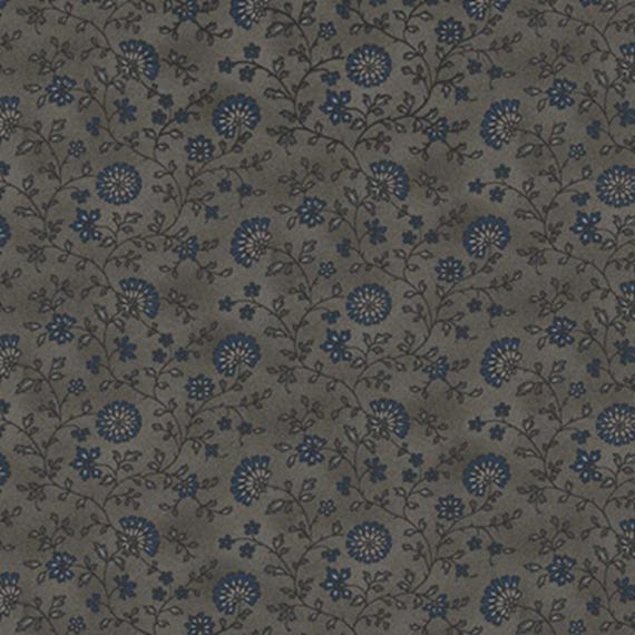 Stone Cottage...R171584D gray...cottage flowers...Pam Buda...Marcus Fabrics