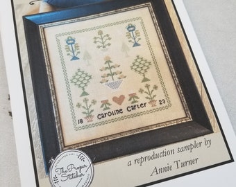 Caroline Carter 1823 by Annie Turner of the Proper Stitcher...cross stitch pattern