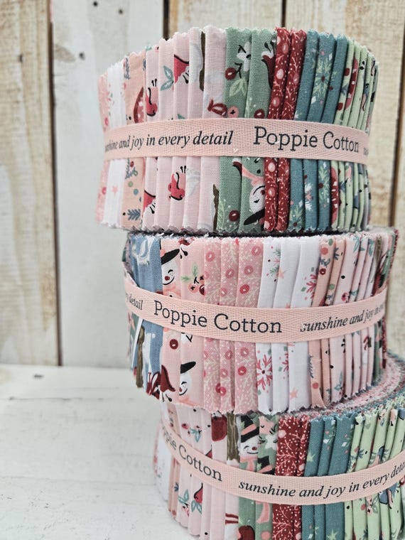 Frost and Flurry...Strip Roll...Sheri McCulley...Poppie Cotton...42 strips