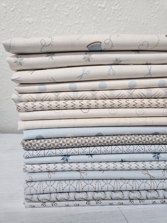 Sewing Bird...HALF Yard Bundle...Edyta Sitar...Laundry Basket Quilts...Andover...17 prints