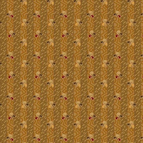 Colorful Coordinates and Stashing Stripes...Triple Quotation...R171447D GOLD...Pam Buda...Marcus Fabrics