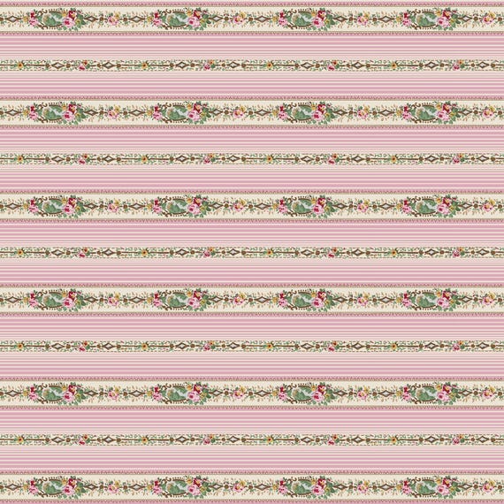 Heritage Garden...DV7507...Petal Cascade Pink...Emma Newman of Gathering Thread...Devonstone Collection