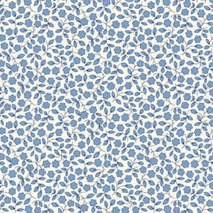Aunt Grace...R361044D blue...viney floral...Judie Rothermel...Marcus Fabrics